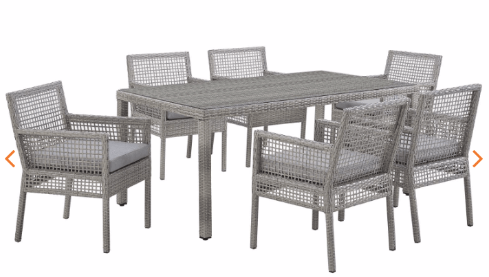 Bermuda 7 PC Dining room set - Euro Living Furniture